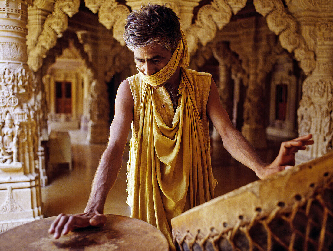 Jain Temple in Jaisalmer. Rajasthan, India.