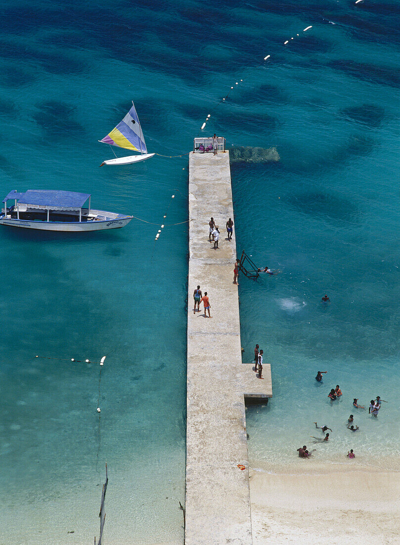 White Sands beach, Montego Bay. Jamaica