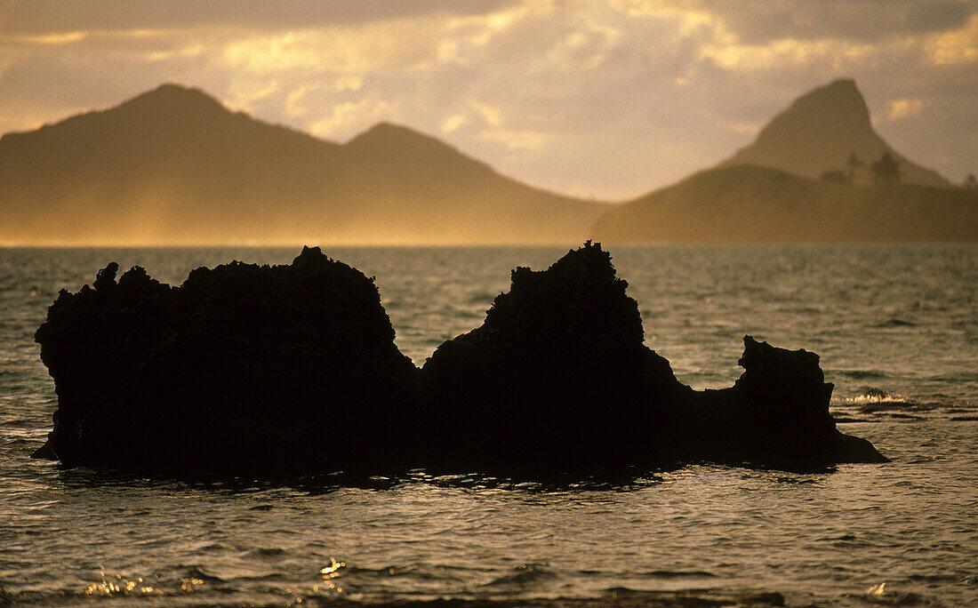 Lord Howe Island, North Head (l) and Mt. Eliza (r), Australian