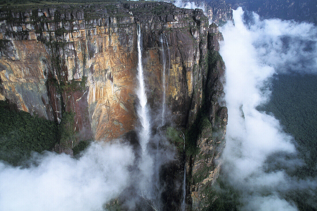 Angel Falls, tallest on Earth (3212 feet high). Canaima National Park, Venezuela