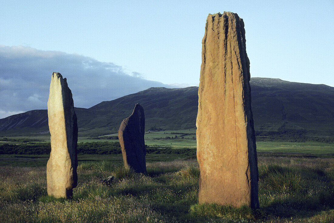 Machrie Moor Standing Stones Isle of Arran, Machrie Moor Standing Stones. Inner Hebrides. Scotland. UK.