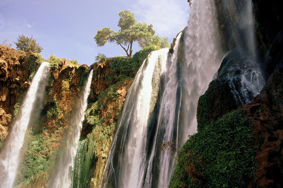 Ouzoud cascading waterfall. Atlas Mountains. Morocco