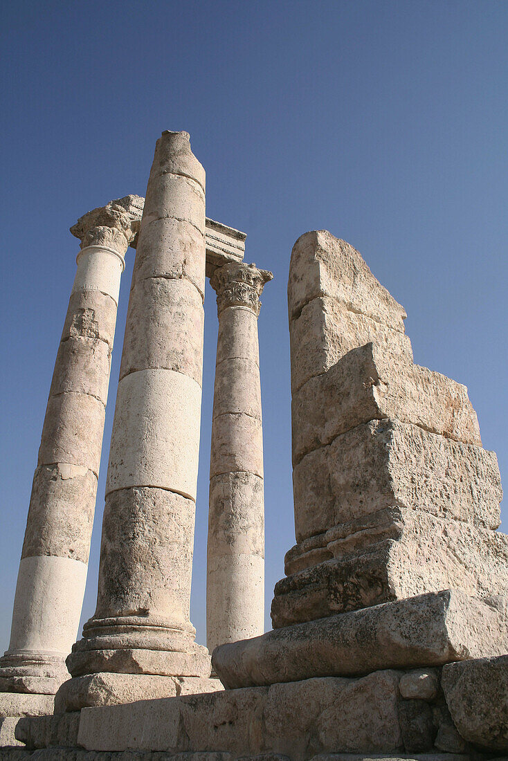 Al-Qala a Mountain Columns, The Citadel, Jabal Al-Qal ah Ru, Amman, Jordan