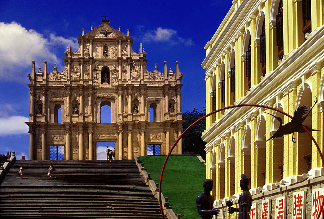 Ruine der Kathedrale Sao Paulo, Ruine der Pauluskirche, Macao, China, Asia