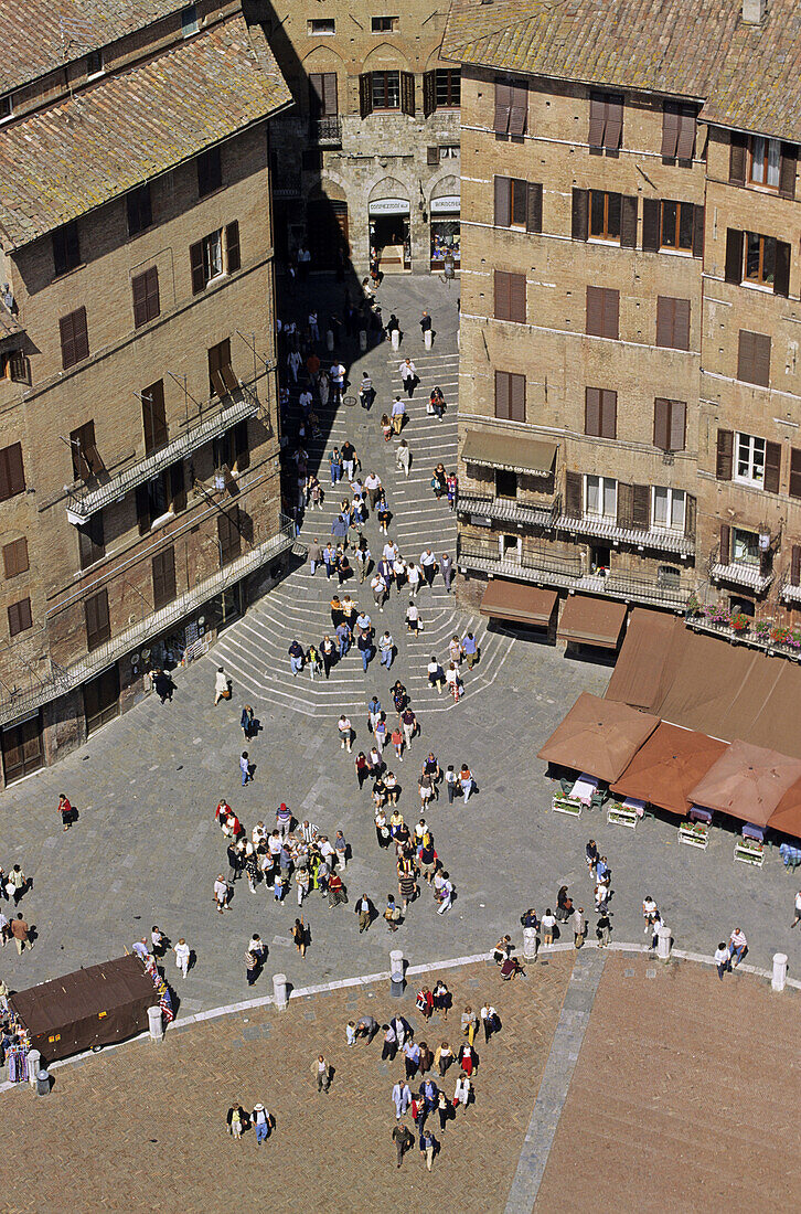 Piazza del Campo, Siena. Tuscany, Italy