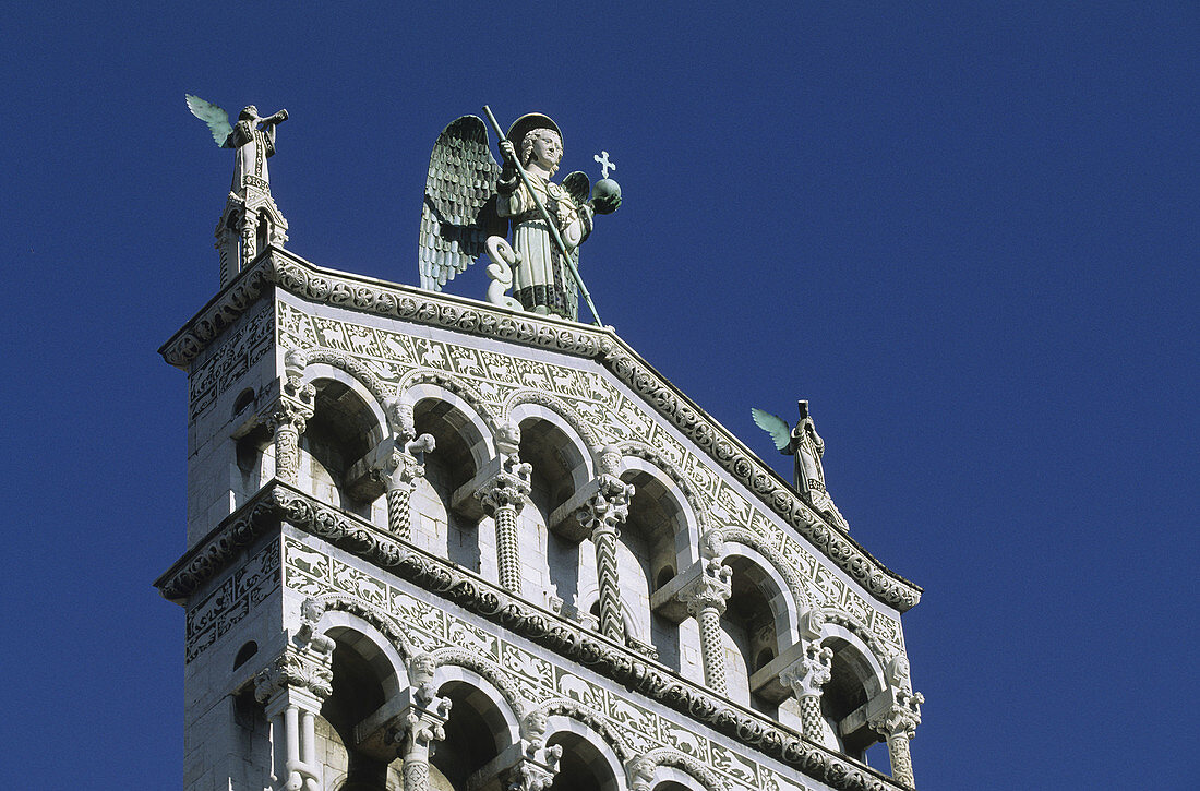 San Michele in Foro church, Lucca. Tuscany, Italy