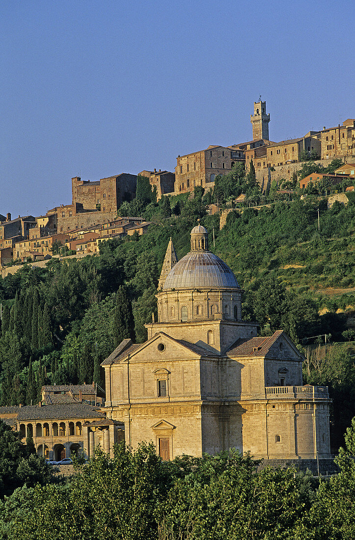 Church of the Madonna di San Biagio (16th century), Montepulciano. Tuscany, Italy