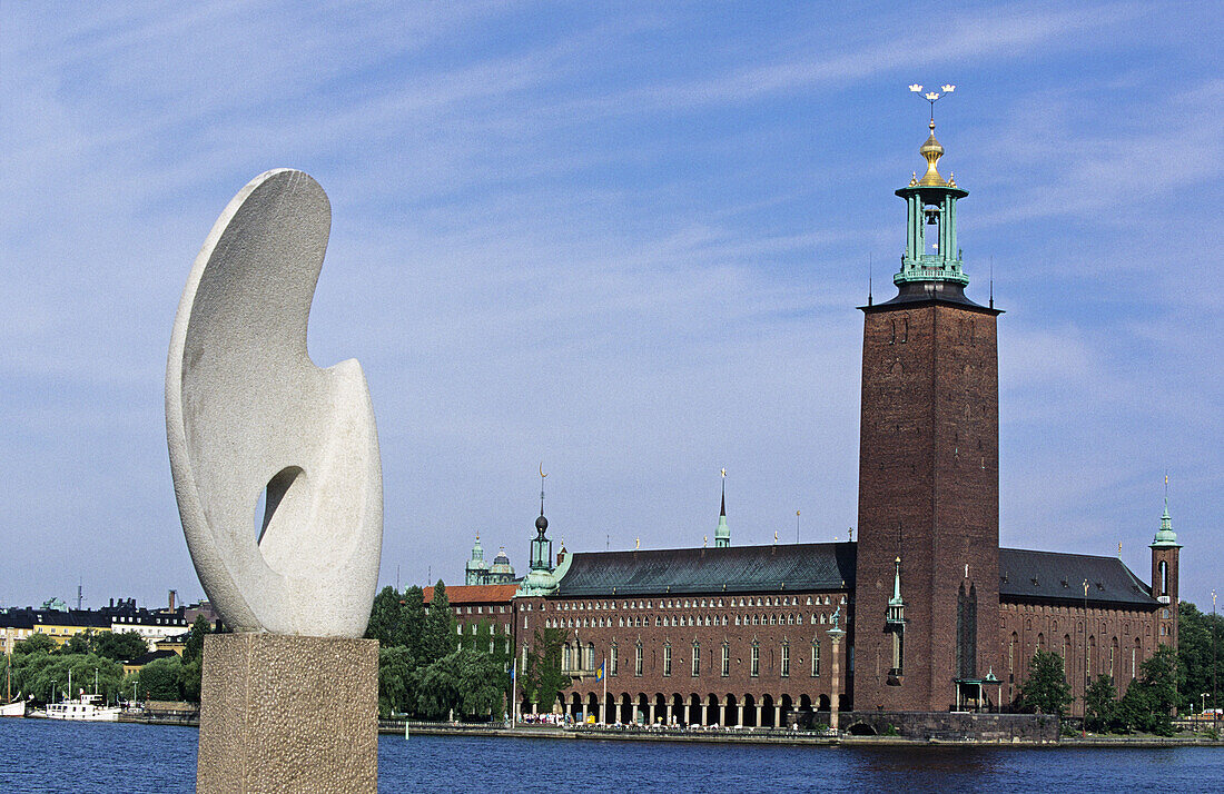 Lac Malar, City Hall. Stadshuset. Stockholm. Sweden.