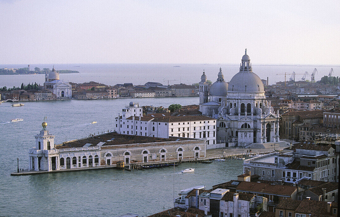 Punta della Dogana and Santa Maria della Salute, Venice. Veneto, Italy