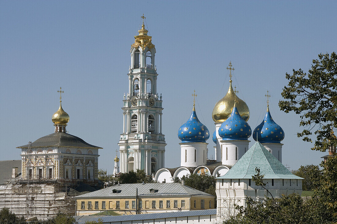 Holy Trinity-St. Sergius Lavra (monastery), Sergiyev Posad. Golden Ring, Russia