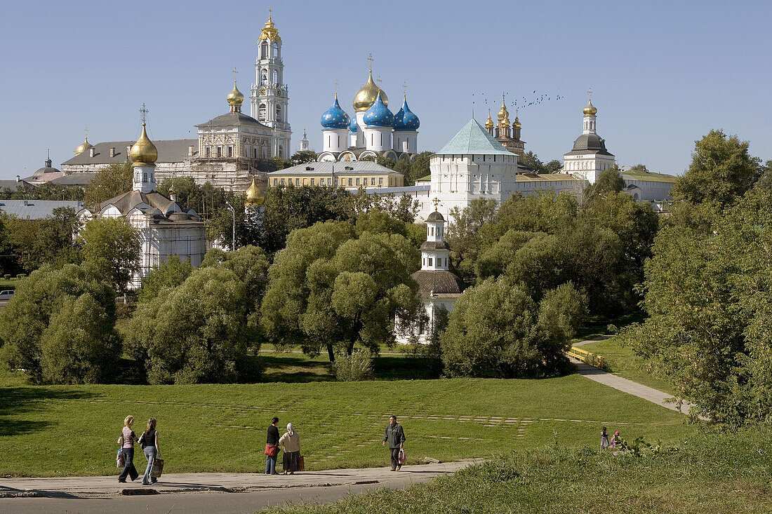 Holy Trinity-St. Sergius Lavra (monastery), Sergiyev Posad. Golden Ring, Russia