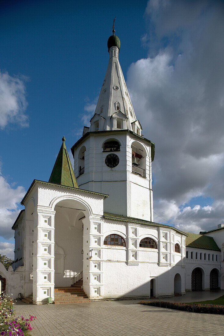Bell tower of cathedral (1635) in the Kremlin, Suzdal. Golden Ring, Russia