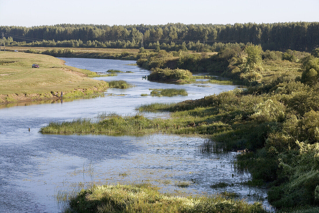 Nerl River, Kidekcha near Suzdal. Golden Ring, Russia