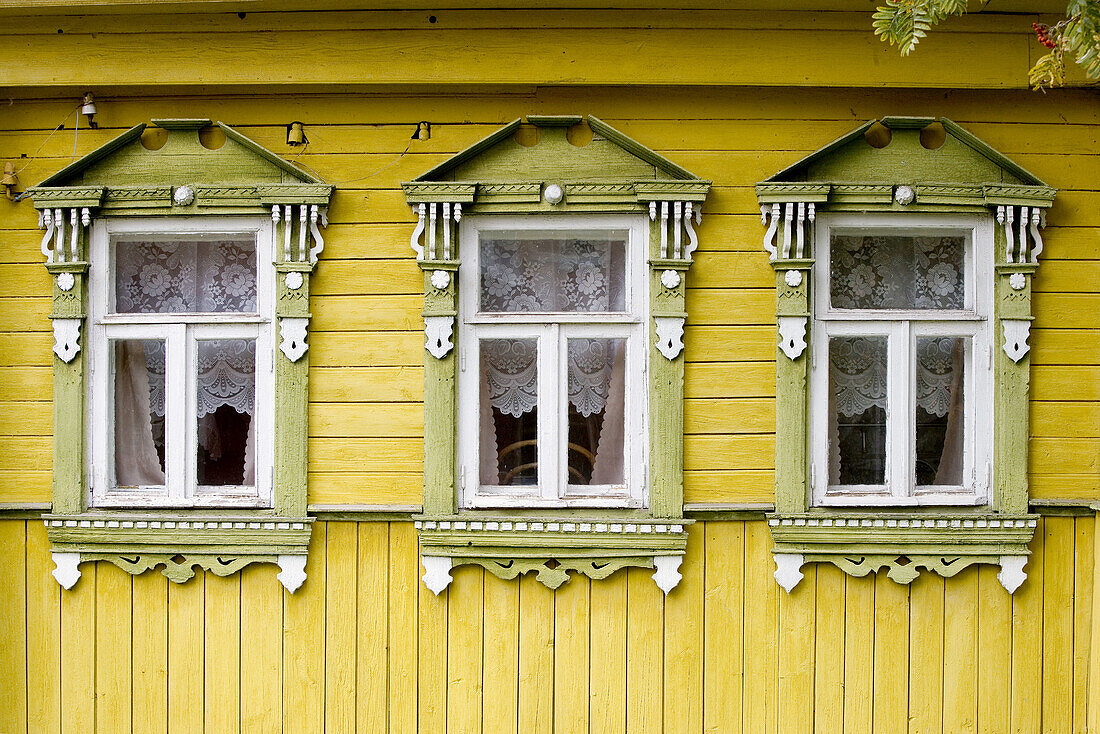 Typical houses, Suzdal. Golden Ring, Russia