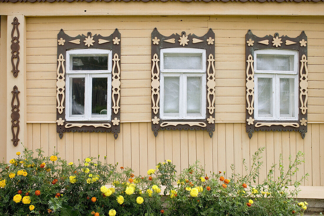 Typical houses, Suzdal. Golden Ring, Russia