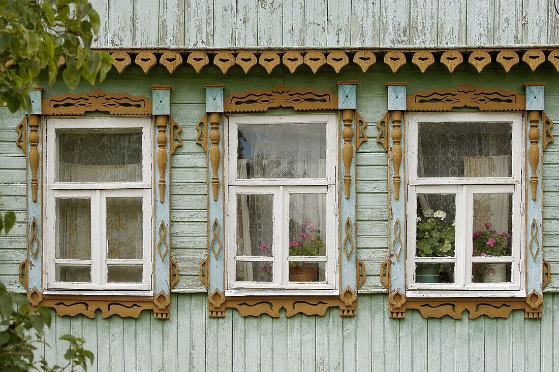 Typical houses, Suzdal. Golden Ring, Russia