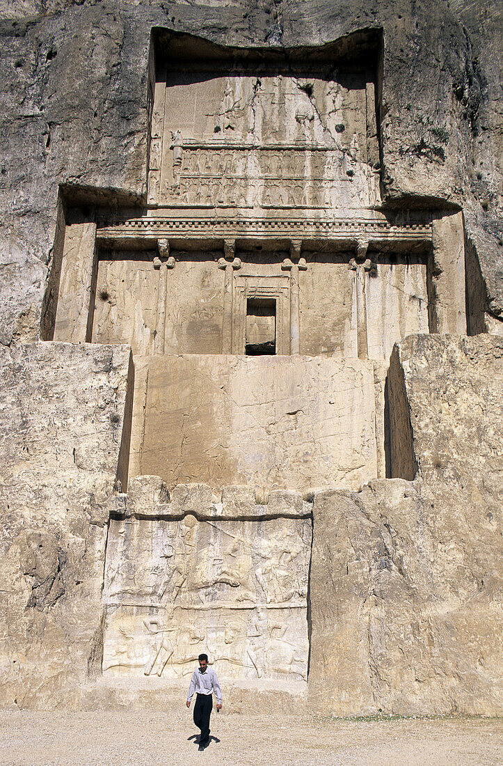 Achaemenid Kings tombs. 4 Km from Persepolis. Naqsh-E Rostam. Iran.