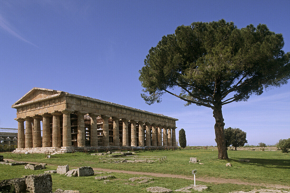 Temple of Neptune, Paestum. Campania, Italy