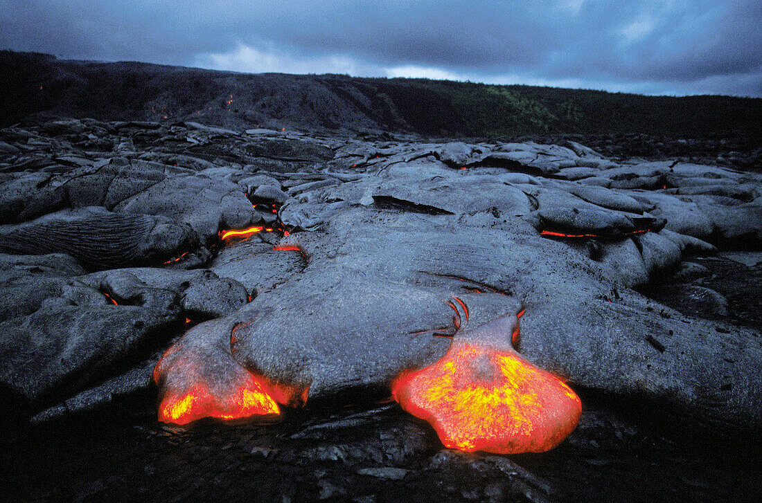 Lava. Kilauea volcano. Hawaii Volcanoes National Park. Big Island. Hawai