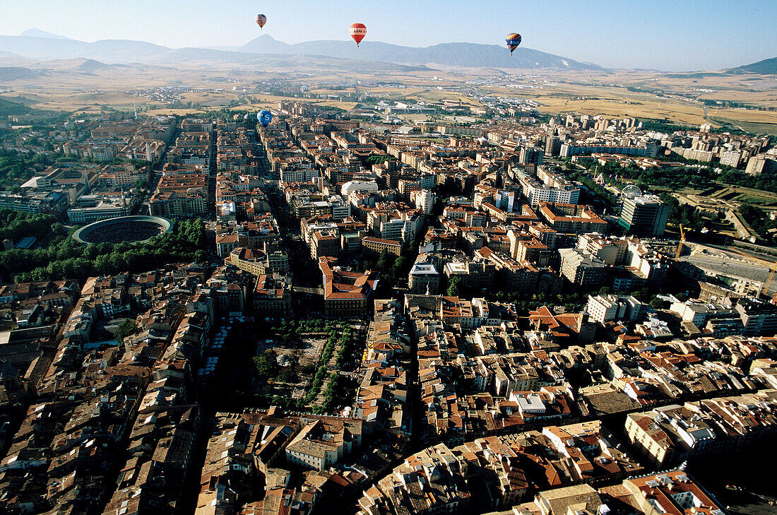 Aerial of Pamplona. Navarra. Spain