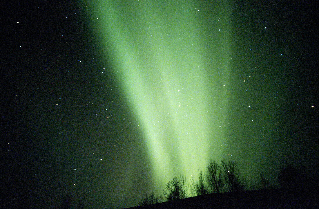 Aurora Borealis or Nothern Lights. Brooks range. Alaska. USA