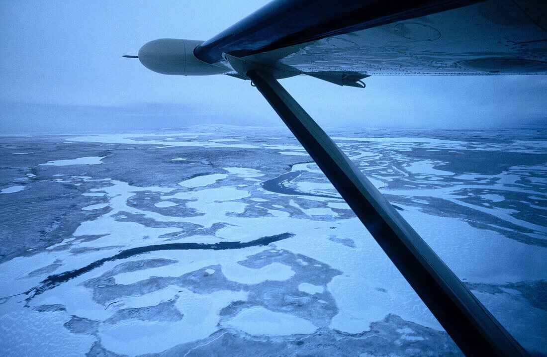 Freezing sea. Bering strait. Alaska. USA
