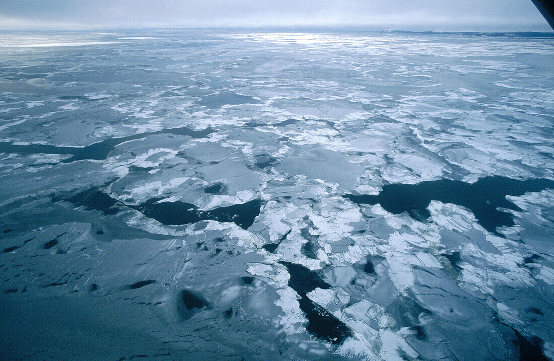 Freezing Bering strait. Alaska. USA