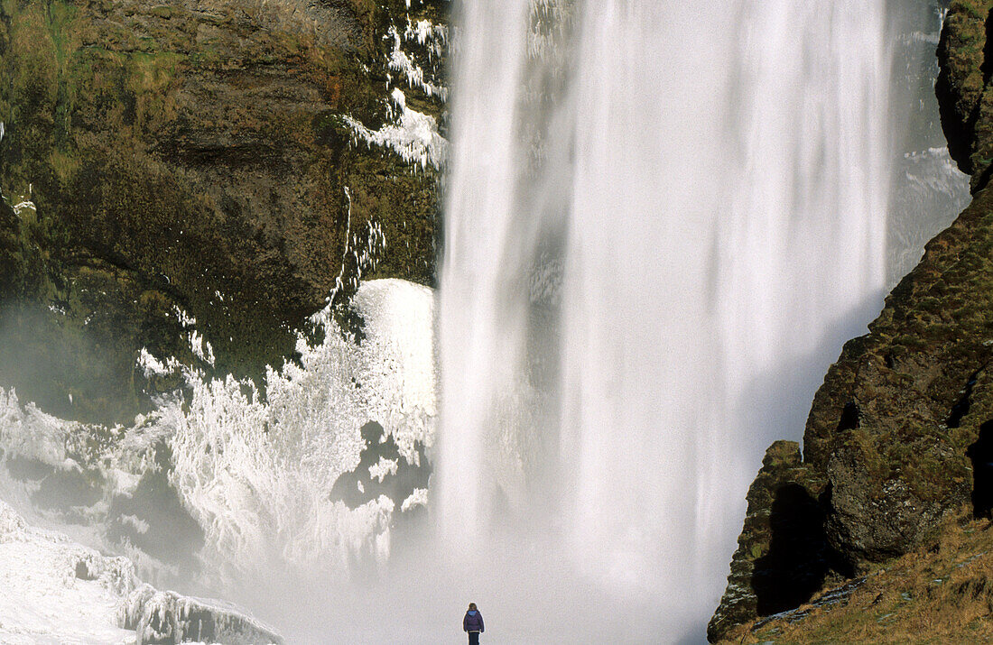 Skofafoss waterfall. Iceland