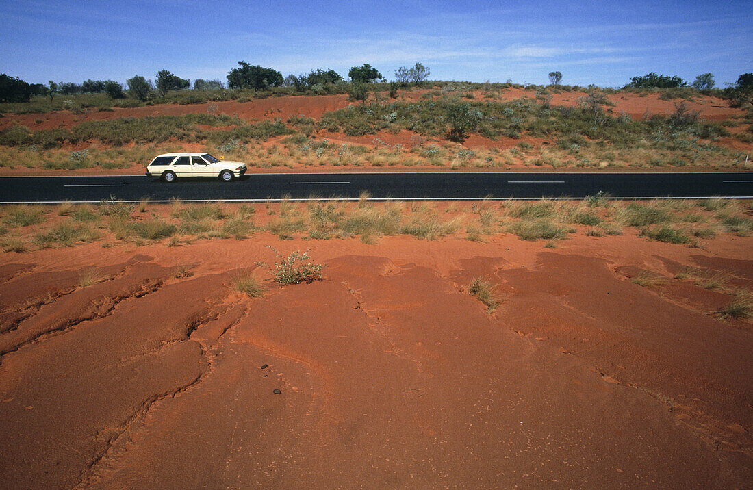 Road on the Great Sandy desert. Western Australia