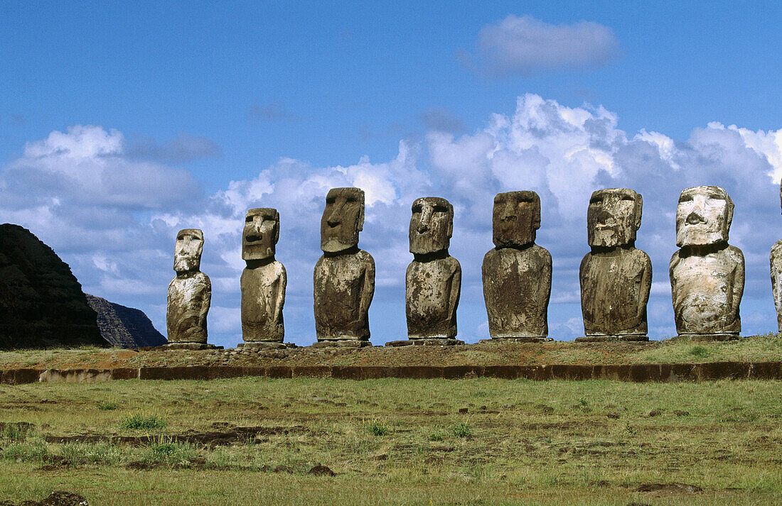 Moais. Easter Island, Chile