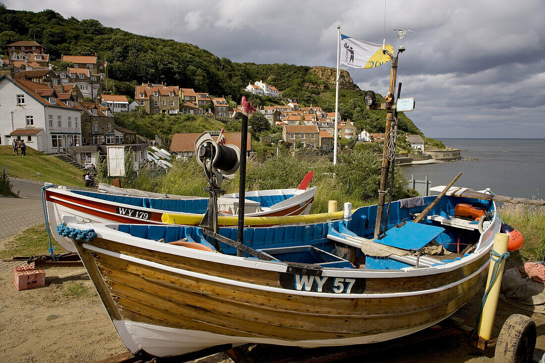 Runswick Bay Near Whitby North East Yorkshire UK July