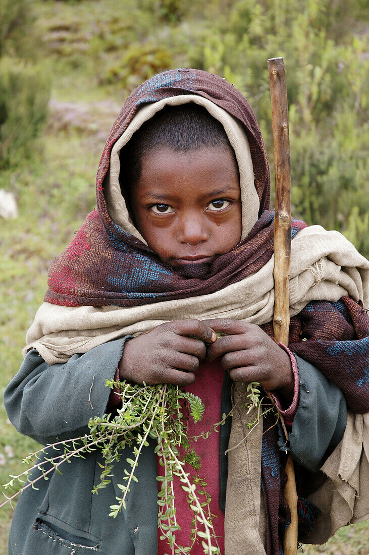 Poor boy of Ambo. Ethiopia