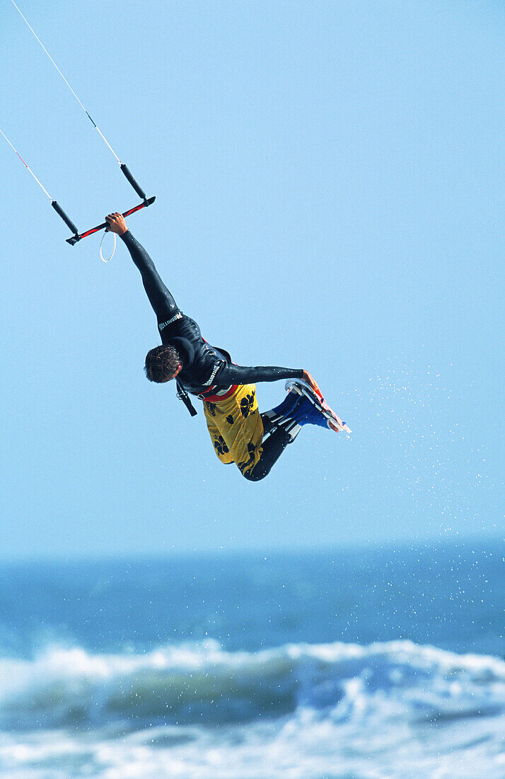 Kiteboarding. Waddell Beach. California. USA