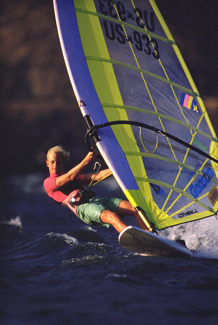 Windsurfing, Columbia River. Oregon. USA