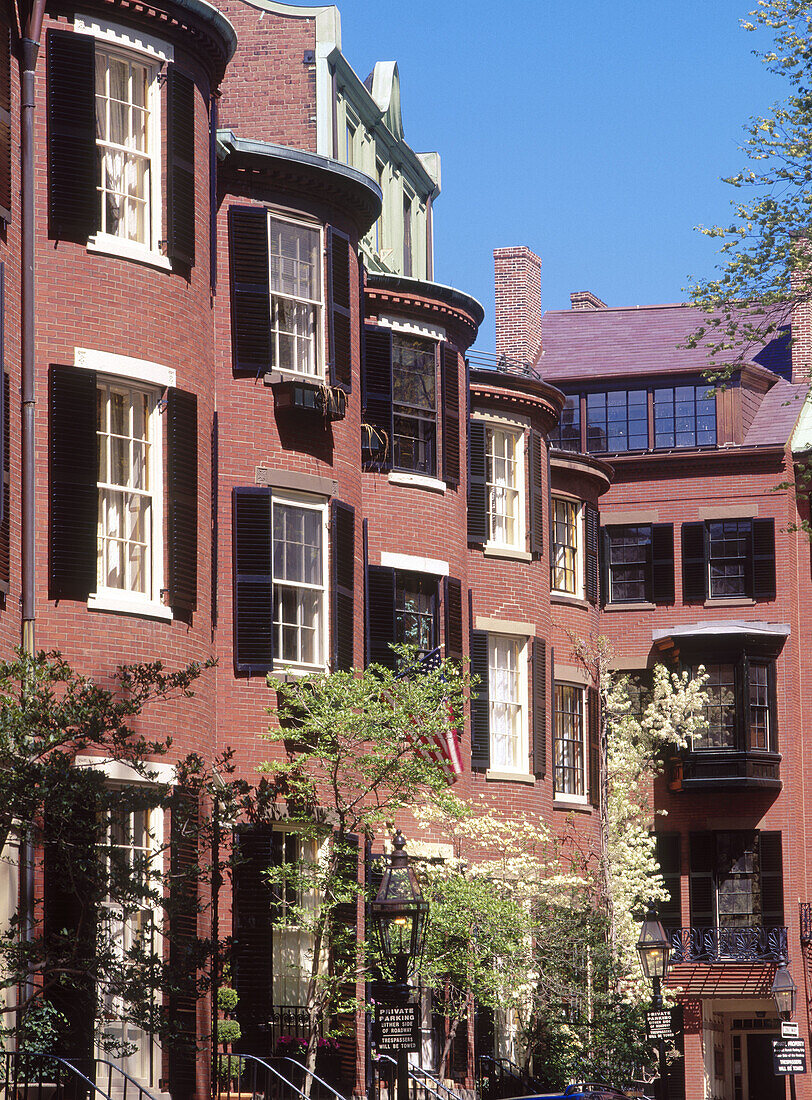 Louisburg Square. Beacon Hill. Boston. Massachusetts. USA