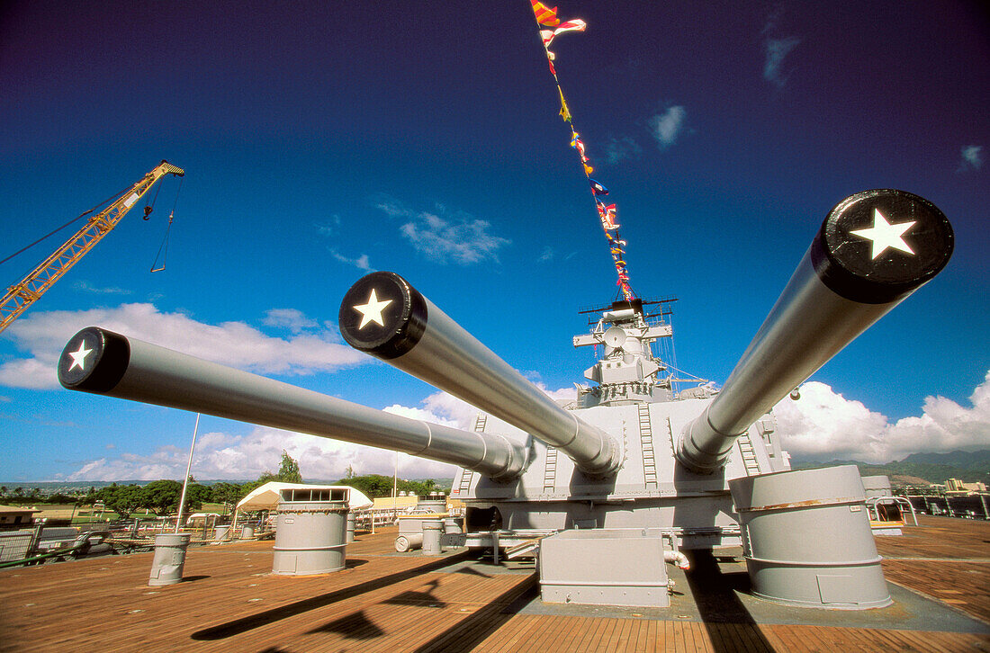 Battleship Missouri Memorial. Pearl Harbour. Hawaii. USA