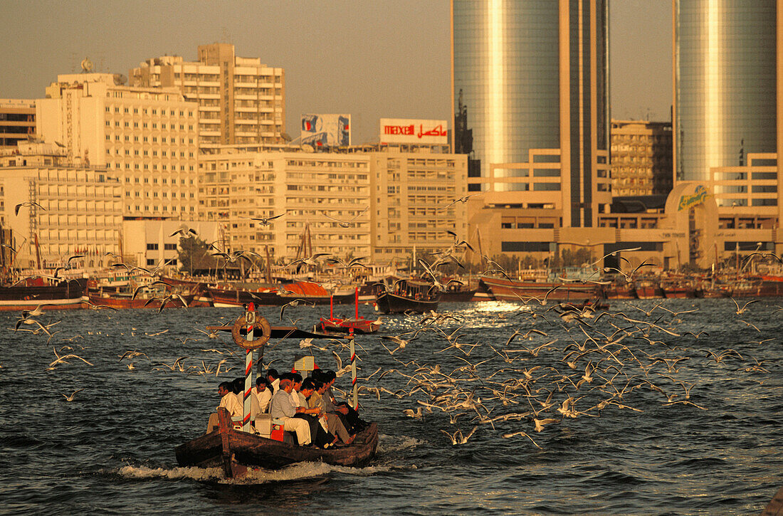 Abras (water taxis). Dubai City. United Arab Emirates