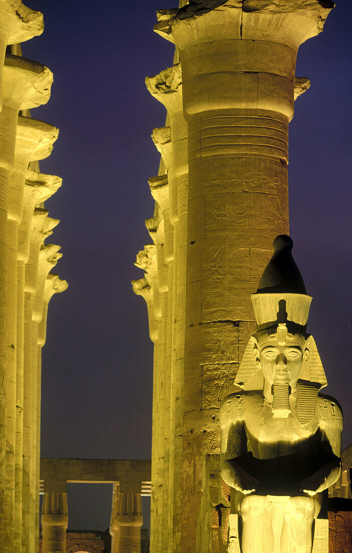 Ramses II statue. Temple of Luxor. Egypt