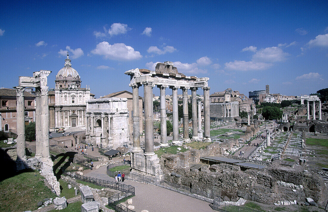 Roman Forum, ruins of the old city. Rome. Italy