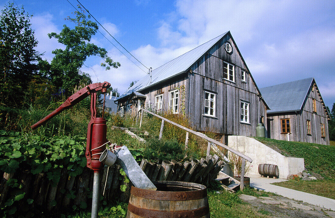 Winery exterior. Auclair Lower St. Lawrence area. Quebec. Canada