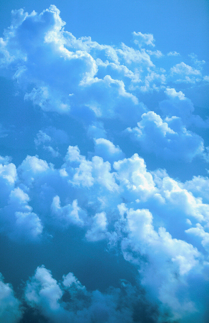 Blue clouds over Pacific. Bora Bora. French Polynesia