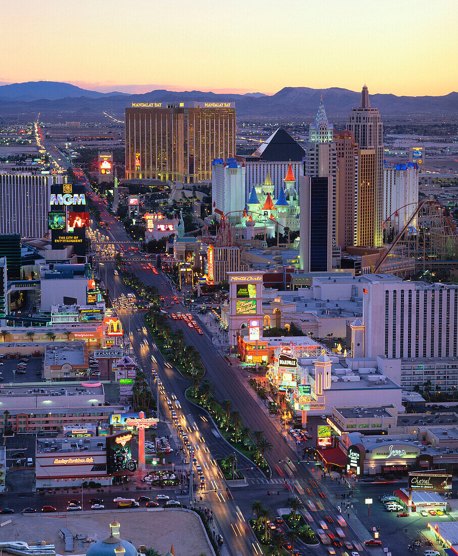 The Strip. Las Vegas. Nevada. USA