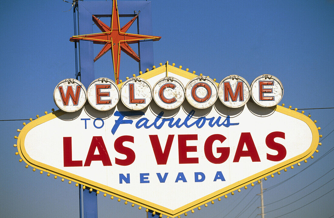 Welcome to fabulous Las Vegas sign. Las Vegas. Nevada. USA