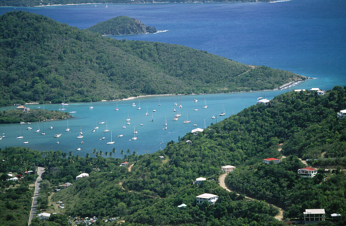 Coral Bay in Saint John Island. U.S. Virgin Islands