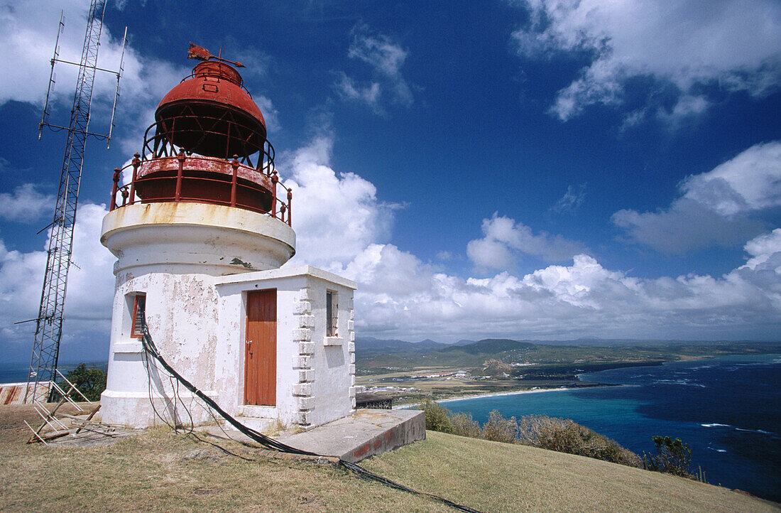 Lighthouse. Cap Moule a Chique. Vieux Fort. Santa Lucia. West Indies. Caribbean