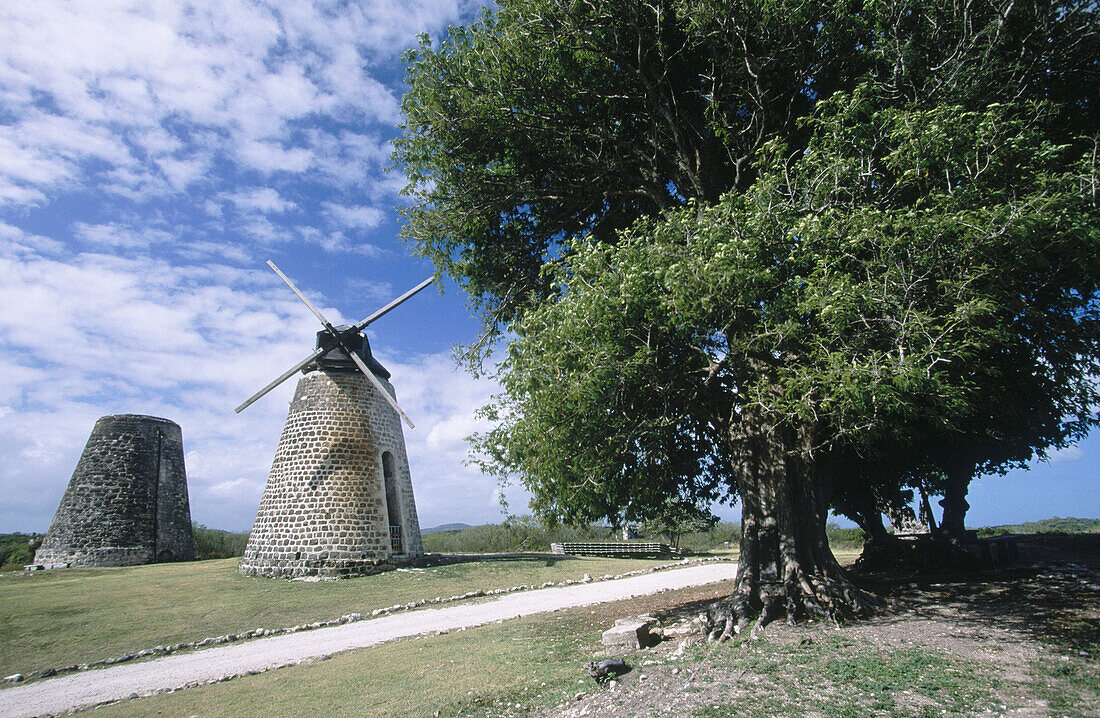 Windmill. Betty s Hope, island s first sugar plantation (c.1674). Castries. Santa Lucia. West Indies. Caribbean