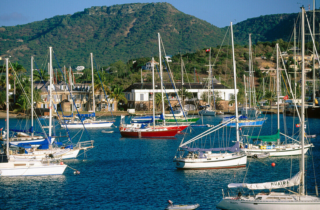 Yachts. Dockyard. Historic Nelson s Dockyard. Antigua. Antigua and Barbuda. West Indies. Caribbean