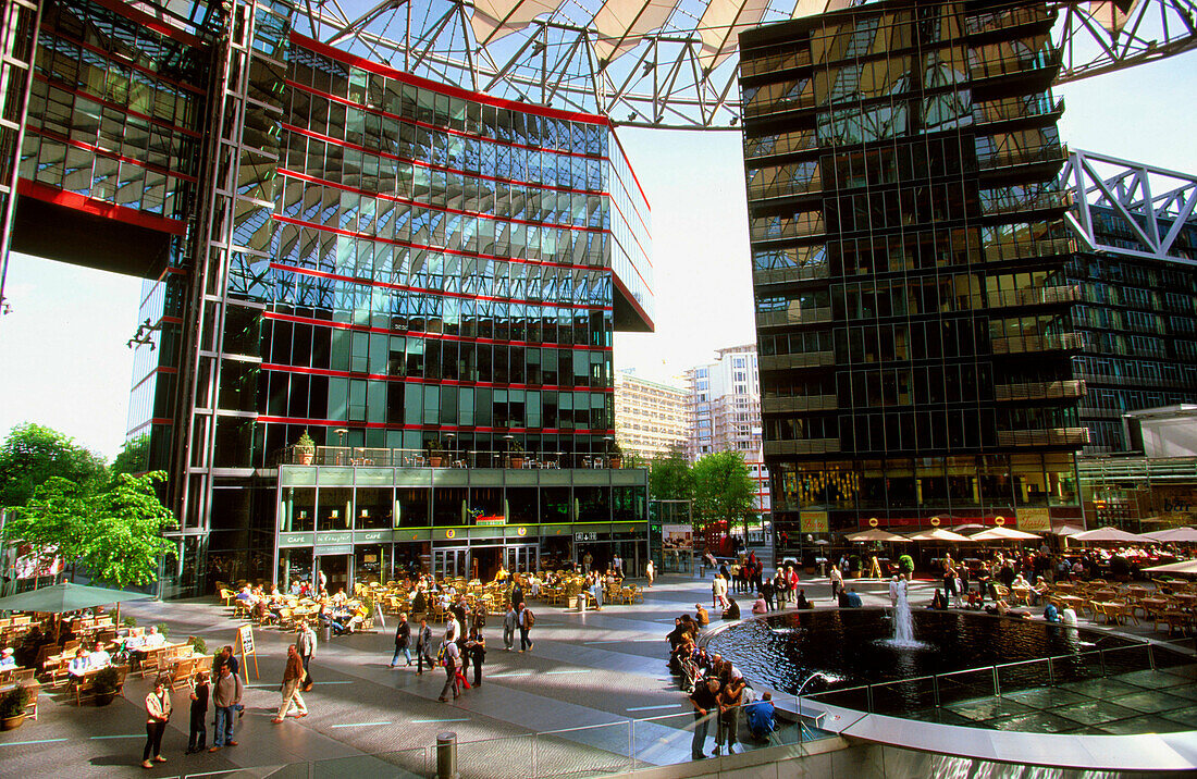 Sony Center at Potsdamerplatz. Berlin. Germany