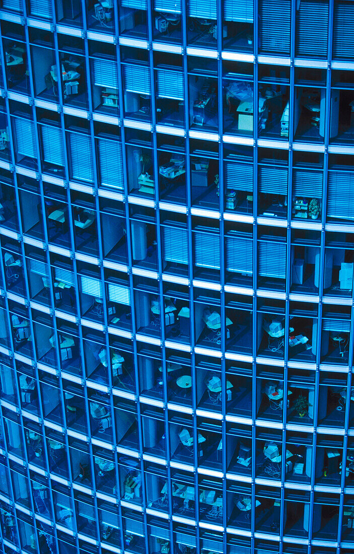 Detail of a new buildings in Potsdamerplatz in Berlin. Germany