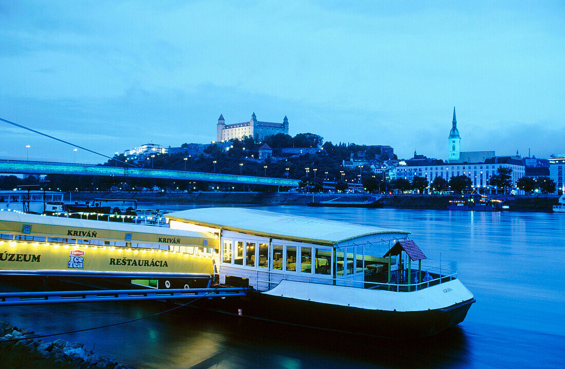 Bratislava. View of the city from Danube River. Slovakia